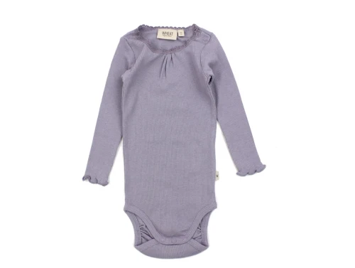 Wheat lavender body Lotta rib lace